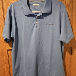Columbia Men's Omni Wick Blue Polo Shirt